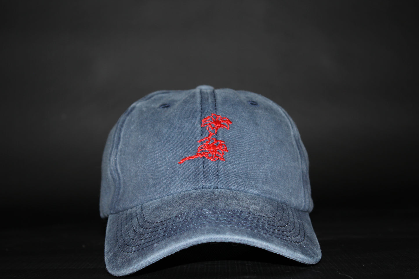 Gorra After Hours Azul Marino con Bordado Rojo