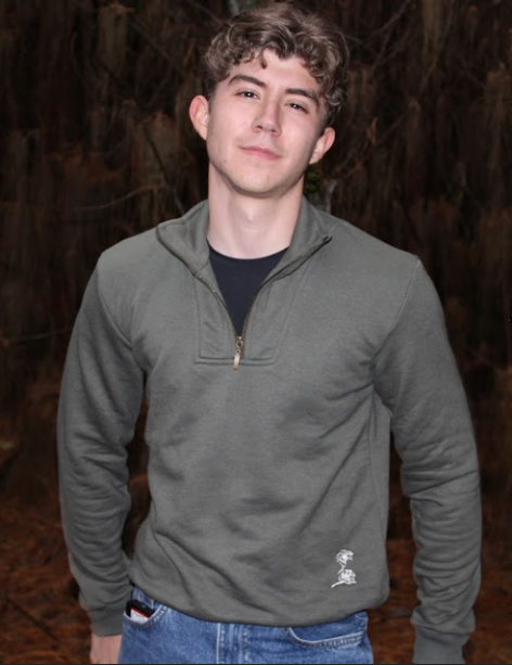 Halfzip AH verde militar