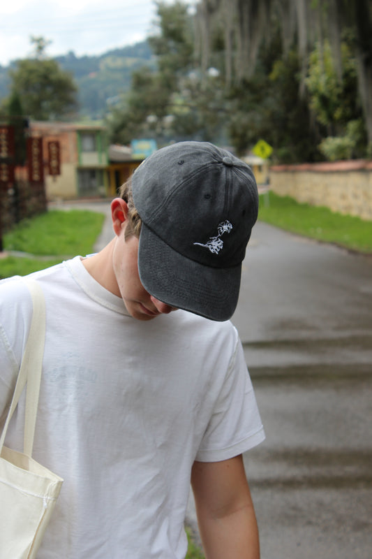 Gorra After Hours Negro Noche con Bordado Blanco